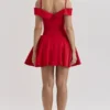 Elida Scarlet schulterfreies Minikleid