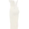 Elinor Cremefarbenes Midi-Kleid mit Rüschen und Spitze Elinor Cremefarbenes Midi-Kleid mit Rüschen und Spitze