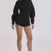 Elisetta Schwarzer Playsuit aus Crêpe Elisetta Schwarzer Playsuit aus Crêpe