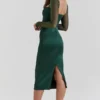 Ellica smaragdgrünes Midikleid