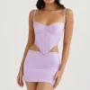 Elodie Orchid Satin-Minirock Elodie Orchid Satin-Minirock