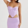 Elodie Orchid Satin-Minirock Elodie Orchid Satin-Minirock