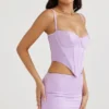 Elodie Orchid Satin-Minirock Elodie Orchid Satin-Minirock