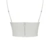 Emilee – Korsett aus elfenbeinfarbenem Satin und Spitze Emilee – Korsett aus elfenbeinfarbenem Satin und Spitze