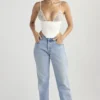 Emilee – Korsett aus elfenbeinfarbenem Satin und Spitze Emilee – Korsett aus elfenbeinfarbenem Satin und Spitze