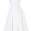 Emmanuela Weißes, trägerloses, plissiertes Minikleid Emmanuela Weißes, trägerloses, plissiertes Minikleid