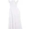 Emmelina Weißes Baumwoll-Korsetts-Sommerkleid Emmelina Weißes Baumwoll-Korsetts-Sommerkleid