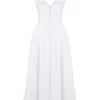 Emmelina Weißes Baumwoll-Korsetts-Sommerkleid Emmelina Weißes Baumwoll-Korsetts-Sommerkleid