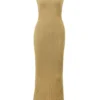 Emmie Gold Metallic Maxikleid