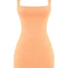 Enya Apricot Korsetts-Minikleid