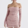 Estella Kleid in zartem Rosa mit Kristallverzierung Estella Kleid in zartem Rosa mit Kristallverzierung