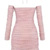 Estella Kleid in zartem Rosa mit Kristallverzierung Estella Kleid in zartem Rosa mit Kristallverzierung