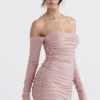Estella Kleid in zartem Rosa mit Kristallverzierung Estella Kleid in zartem Rosa mit Kristallverzierung