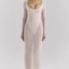 Everly Blush Mesh-Maxikleid mit Bodys Everly Blush Mesh-Maxikleid mit Bodys