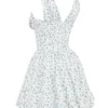 Fabrizia Weißes Korsett-Mini-Kleid mit Bluebell-Print Fabrizia Weißes Korsett-Mini-Kleid mit Bluebell-Print