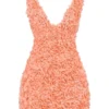Faena Sorbet Plunge Mini-Kleid mit Blumenapplikationen Faena Sorbet Plunge Mini-Kleid mit Blumenapplikationen
