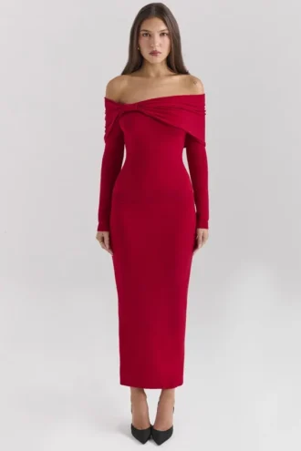 Amaryllis Holly Red Pullover aus Kaschmirmischung