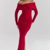 Faith Holly Roter Midirock aus Kaschmirmischung Faith Holly Roter Midirock aus Kaschmirmischung