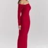 Faith Holly Roter Midirock aus Kaschmirmischung Faith Holly Roter Midirock aus Kaschmirmischung