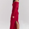 Faith Holly Roter Midirock aus Kaschmirmischung Faith Holly Roter Midirock aus Kaschmirmischung