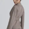 Fallon Taupe Woll-Wickel-Jacke