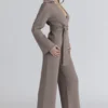 Fallon Taupe Woll-Wickel-Jacke