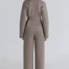 Fallon Taupe Woll-Wickel-Jacke