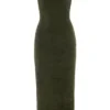 Fayette Khaki – Weiches, flauschiges Strick-Maxikleid Fayette Khaki – Weiches, flauschiges Strick-Maxikleid