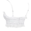 Federica Weißes Bralette-Oberteil mit Broderie Anglaise Federica Weißes Bralette-Oberteil mit Broderie Anglaise