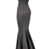 Fleur Shadow Satin-Trägerloses Abendkleid Fleur Shadow Satin-Trägerloses Abendkleid