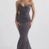 Fleur Shadow Satin-Trägerloses Abendkleid Fleur Shadow Satin-Trägerloses Abendkleid