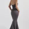 Fleur Shadow Satin-Trägerloses Abendkleid Fleur Shadow Satin-Trägerloses Abendkleid