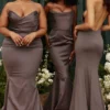 Fleur Shadow Satin-Trägerloses Abendkleid Fleur Shadow Satin-Trägerloses Abendkleid