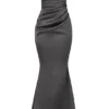 Fleur Shadow Satin-Trägerloses Abendkleid Fleur Shadow Satin-Trägerloses Abendkleid
