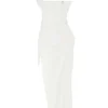 Flora Elfenbeinfarbenes Satin-Korsetts-Kleid Flora Elfenbeinfarbenes Satin-Korsetts-Kleid