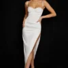 Flora Elfenbeinfarbenes Satin-Korsetts-Kleid Flora Elfenbeinfarbenes Satin-Korsetts-Kleid