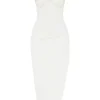 Flora Elfenbeinfarbenes Satin-Korsetts-Kleid Flora Elfenbeinfarbenes Satin-Korsetts-Kleid