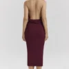 Florentina Merlot Drapiertes Midikleid Florentina Merlot Drapiertes Midikleid