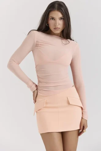 Floria Sorbet gerafftes Langarm-Oberteil mit BH Floria Sorbet gerafftes Langarm-Oberteil mit BH