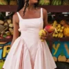 Florianne Soft Peach Schleifen-Minikleid Florianne Soft Peach Schleifen-Minikleid