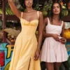 Florianne Soft Peach Schleifen-Minikleid Florianne Soft Peach Schleifen-Minikleid