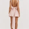 Florianne Soft Peach Schleifen-Minikleid Florianne Soft Peach Schleifen-Minikleid