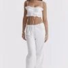 Frankie Weiße Broderie-Anglaise-Hose Frankie Weiße Broderie-Anglaise-Hose
