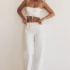 Frankie Weiße Broderie-Anglaise-Hose Frankie Weiße Broderie-Anglaise-Hose