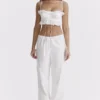 Frankie Weiße Broderie-Anglaise-Hose Frankie Weiße Broderie-Anglaise-Hose