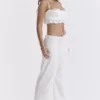 Frankie Weiße Broderie-Anglaise-Hose Frankie Weiße Broderie-Anglaise-Hose