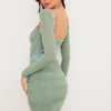 Freyja Grünes gerafftes Korsetts-Kleid Freyja Grünes gerafftes Korsetts-Kleid
