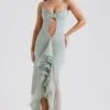 Gabriella Pistachio Rüschen-Abendkleid Gabriella Pistachio Rüschen-Abendkleid