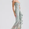 Gabriella Pistachio Rüschen-Abendkleid Gabriella Pistachio Rüschen-Abendkleid