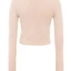 Gene Beige Weicher, flauschiger Strickjacken Gene Beige Weicher, flauschiger Strickjacken